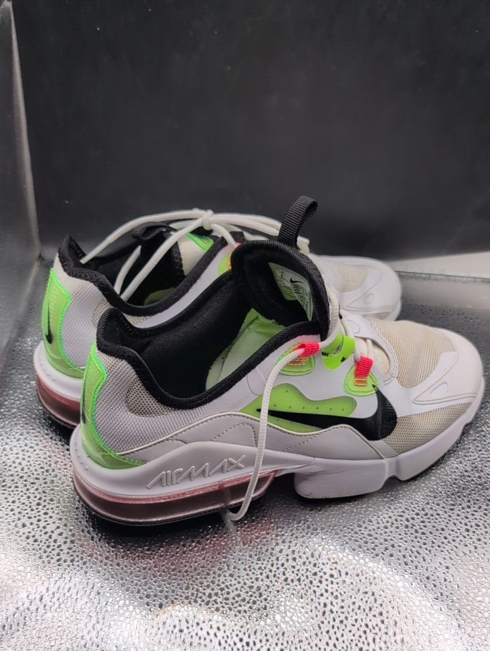 Nike Air Max Infinity 2 White Flash Lime Crimson Sneakers Cz0372-100 Size 8